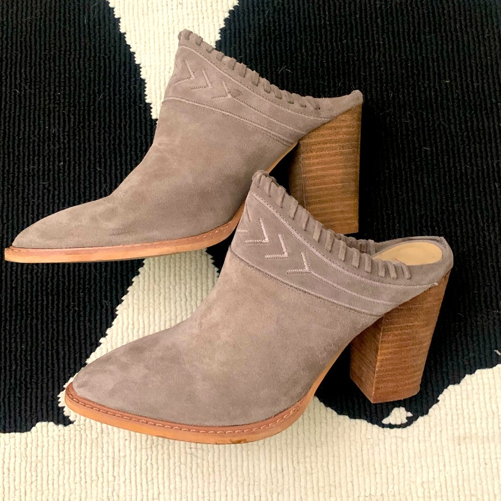 Kristin Cavallari Suede Nikki Mules
